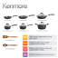 Batterie de cuisine antiadhésive en aluminium 12 pièces Kenmore-66018804