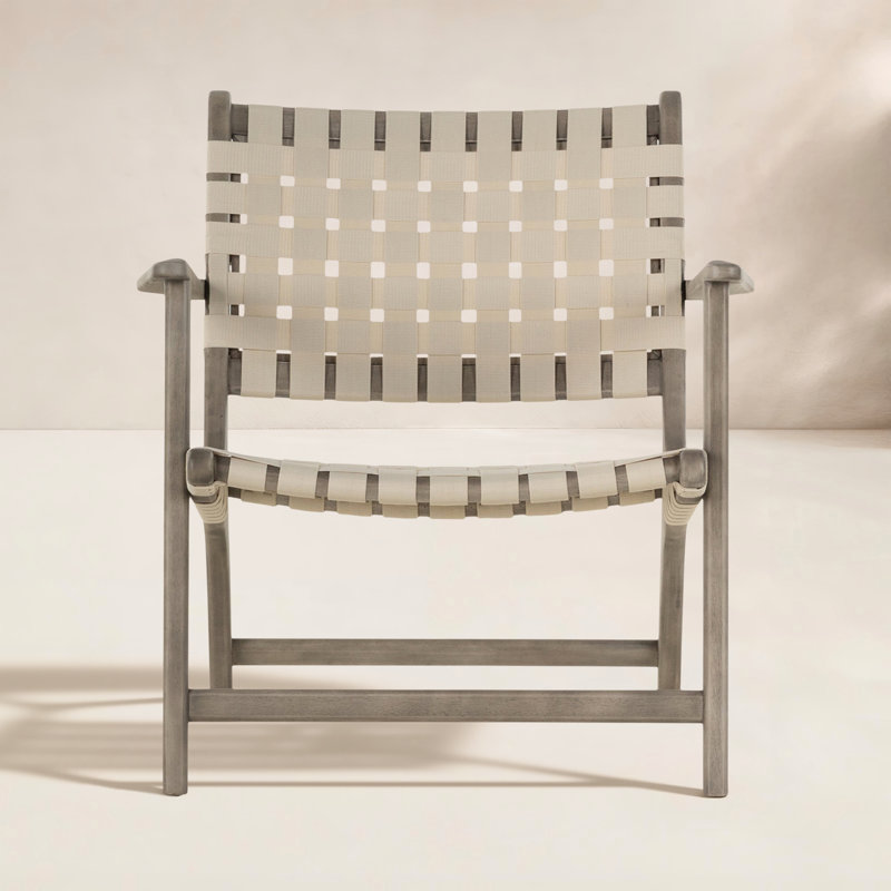 Jevon Outdoor Lounge Chair, Gray