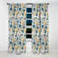 Motif cachemire scandinave Simplicity II - motif floral - rideau occultant en velours - 1 panneau-107547510