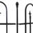 Corsair 30.5'' H x 37.5'' W Steel Decorative Border Fence With Posts