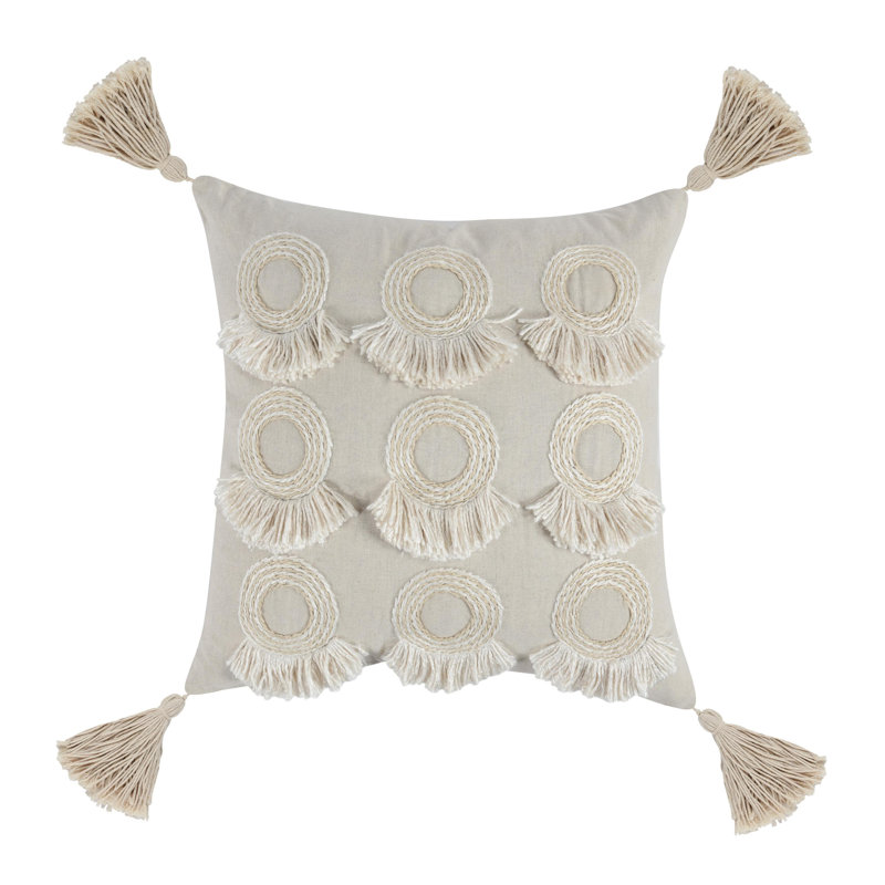 Mansa Linen Blend Throw Square Pillow Cover & Insert