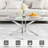 Ayala 35.43" Round Coffee Table with Glass Top-1176168697