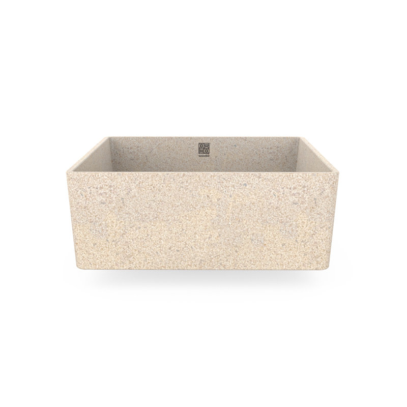 Cube40 15.75'' L Bathroom Sink, Polar