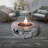 Fehime Round Concrete Propane Smokeless Fire Pit-724618856