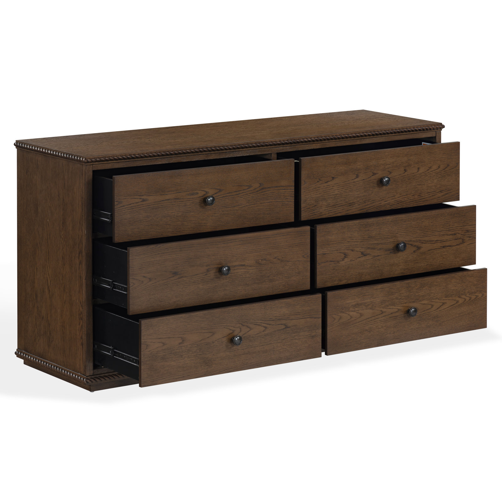 Octavian Rope Detail Dresser, Dark Walnut