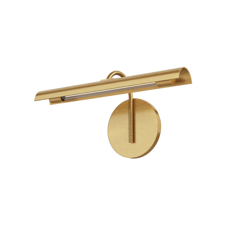 1 - Light LED Bath Sconce, Vintage Brass