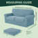 Elastic Textured Grid Separate Box Cushion Loveseat Slipcover