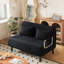 Chaise convertible polyvalente avec dossier réglable et coussin pour la maison et le bureau
