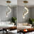 9 - Light Modern Dimmable Cluster Chandelier