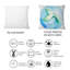 Rectangle, queue de sirène - coussin décoratif nautique et côtier