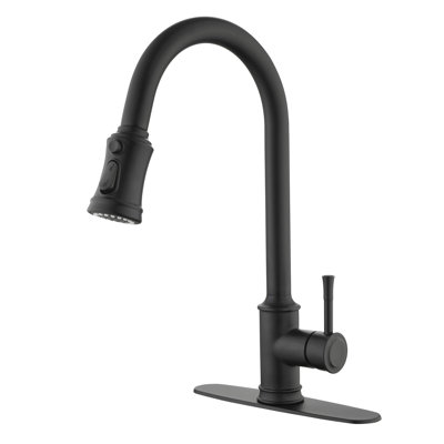 Pull Down Single Handle Kitchen Faucet -  KIKO HOME, KK-TT-0047-MB