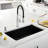 Diamond Silgranit 33" Super Single Undermount Kitchen Sink - Coal Black-55784319