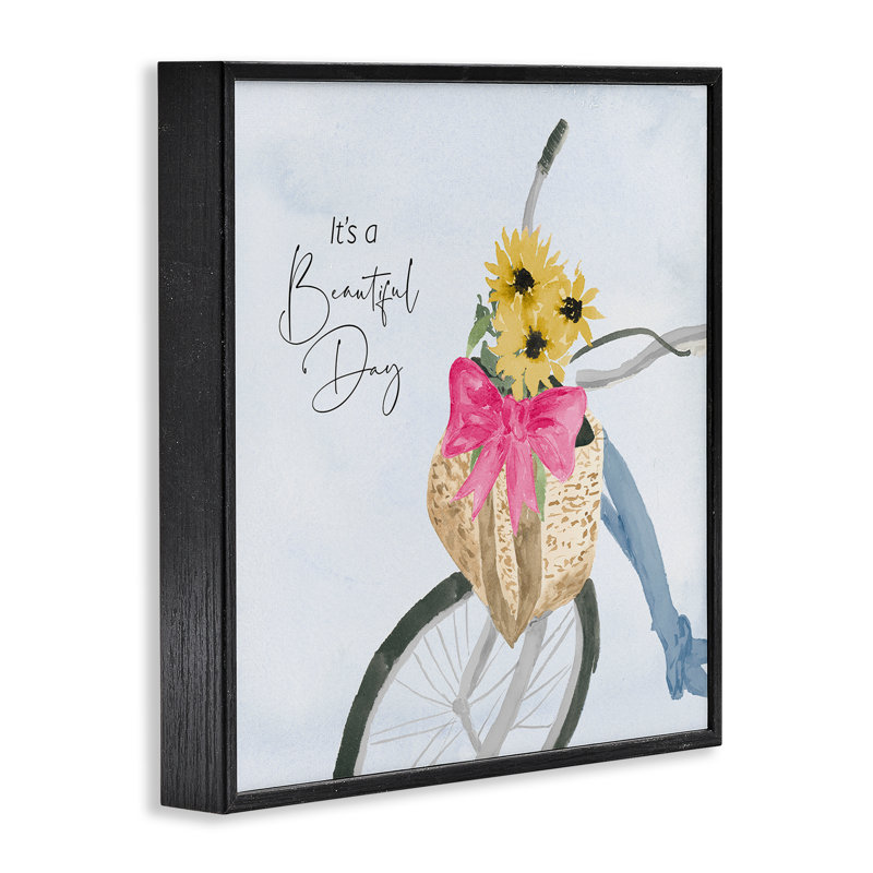 «It's a Beautiful Day», impression giclée sur toile par Lucille Price, Giclée encadrée noir minuit, H 24 po x l 24 po