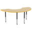 Table d'activité demi-lune 36 "x 72" avec pieds réglables-99075977-39310945