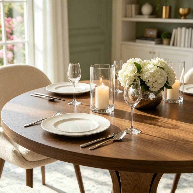 Table de salle à manger Aversa, 29.5"H x 39.37"L x 39.37"W