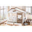 Lits multifonctionnels avec rangement, lit simple en bois MDF de style ferme pour chambre d'enfant-1841729681
