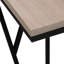 Table d'appoint, en forme de C, bout, côté, collation, stratifié, métal noir, contemporain, moderne-834403703