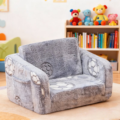 Chaise pliable à compression Boneless, canapé lumineux pour salle de jeux, canapé-lit 2 en 1, mousse convertible et coussin de plancher pour la chambre à coucher