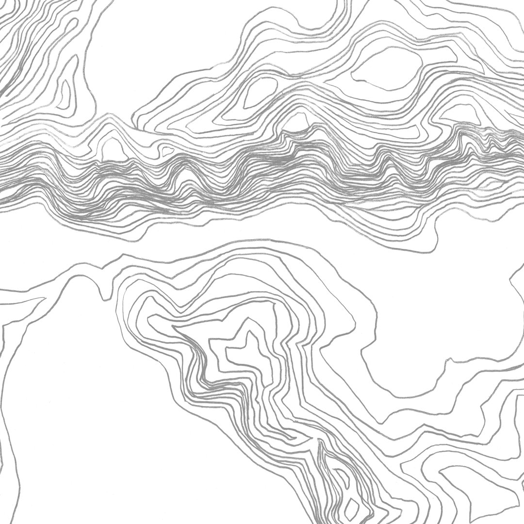 Leinwandbild Topography Shape II