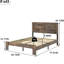 Structure de lit plateforme pleine grandeur en bois, abat-jour brun foncé, sommeil silencieux, pas de sommier tapissier nécessaire, assemblage facile avec tous les outils, grand espace de rangement, métal et construction, look industriel pour lit de chambre à coucher, et-1964411642-1964411643