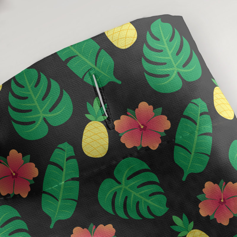 Rideau simple sower tropical katelyn elizabeth, Noir
