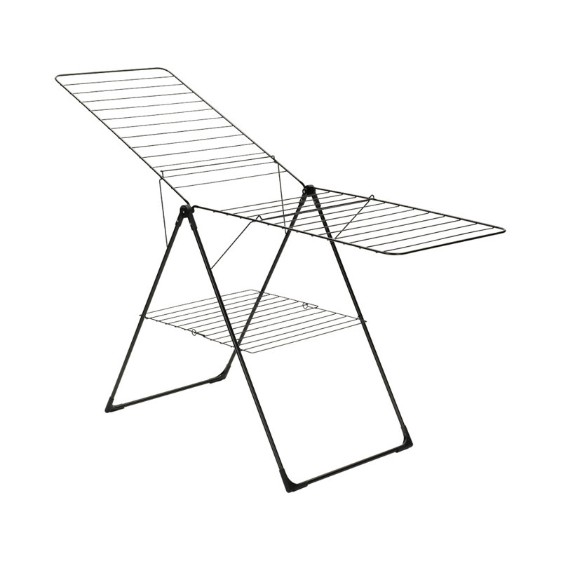 Séchoir à vêtements en forme de T de Brabantia (66 pieds d'espace de séchage), Noir