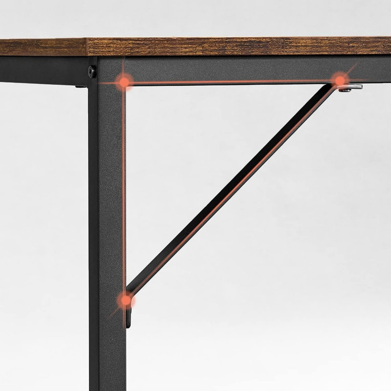 MDF Steel Writing Desk, 76 cm H x 80 cm W x 50 cm D