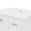 Meuble-lavabo de 30 po avec lavabo en céramique, solution de rangement autoportante avec 4 tiroirs-519187827