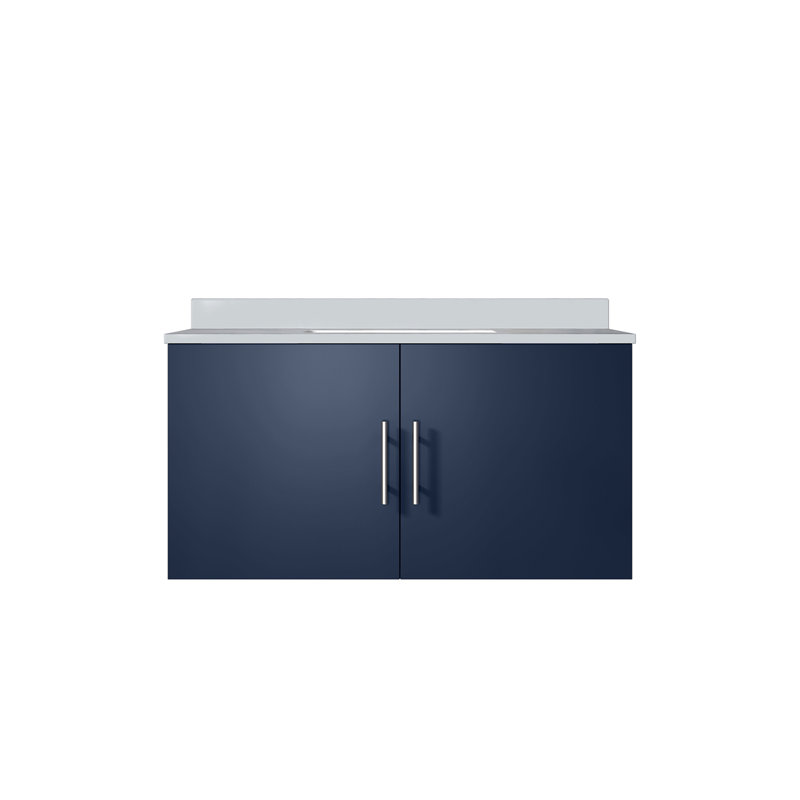 Meuble-lavabo avec plateau en marbre de culture, Marine