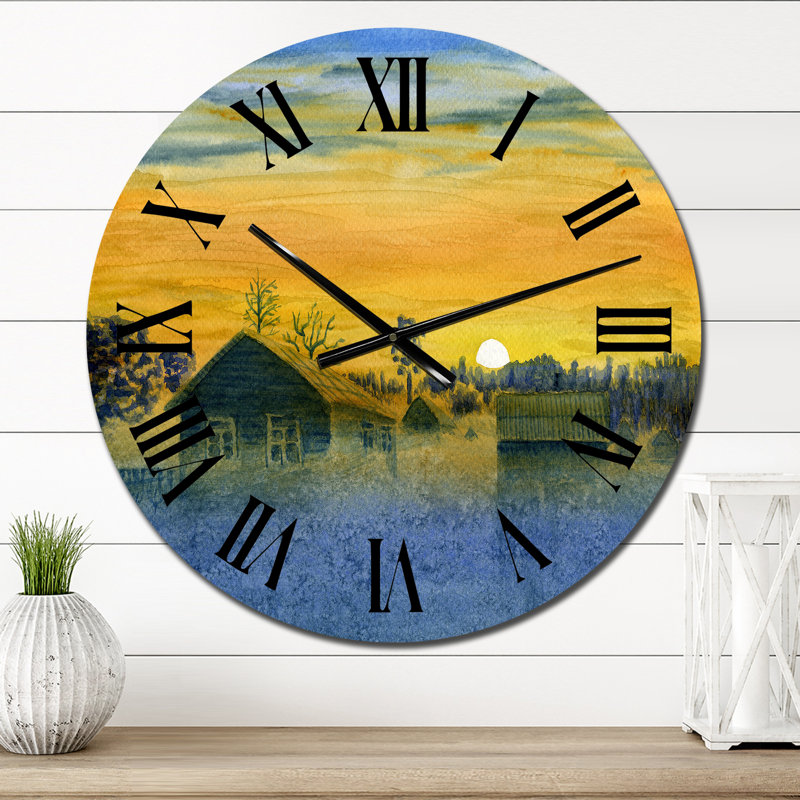Horloge murale à la campagne, Petit