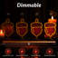 Décoration d'automne à gland, citrouille et feuille d'érable avec 6 niveaux de luminosité réglables
