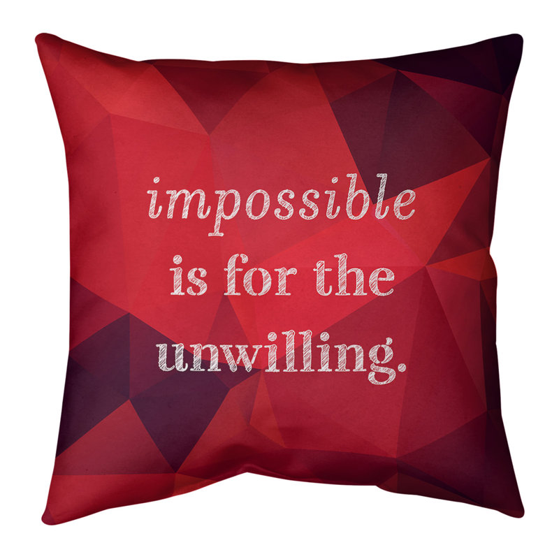 Coussin de cotation de faux gemme impossible, 26 po x 26 po, Rubis