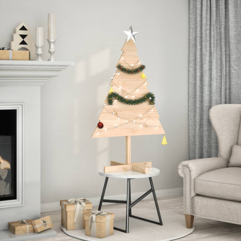 Wood Holiday Shaped Ornament, 110cm H x 70cm W x 47cm D