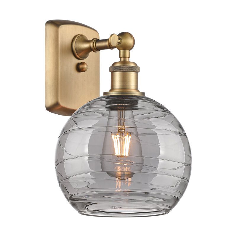 Metter 1 - Light Single Globe Pendant 8SM, Brushed Brass