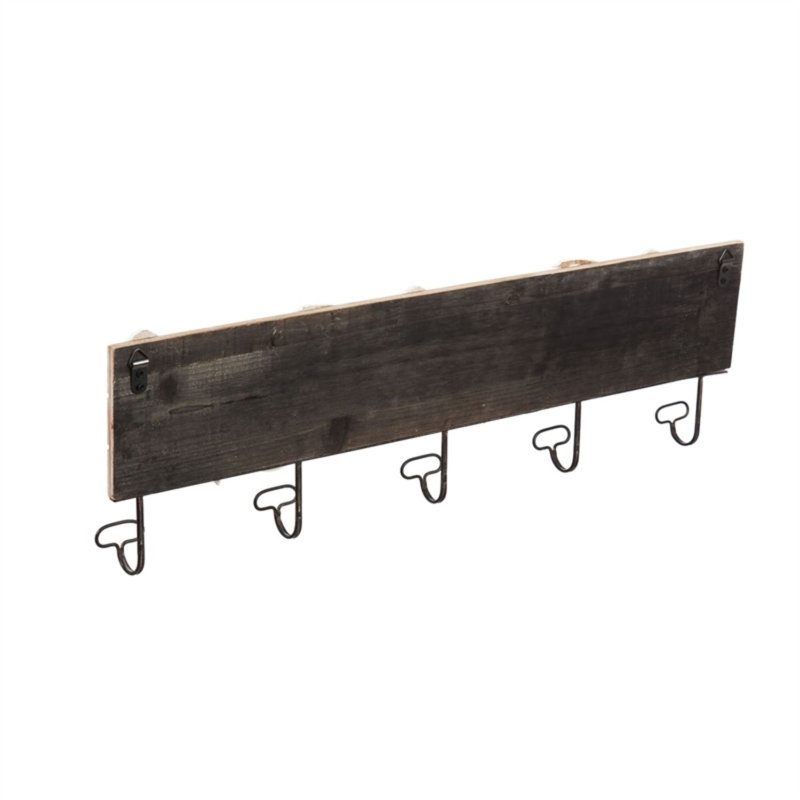 5 - Hook Wall Mounted Coat Rack