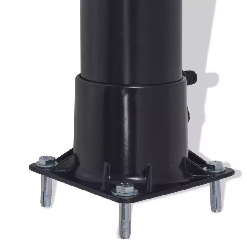 115cm H Solar Powered Temperature Controlled Steel Freestanding Outdoor Shower and Footwash Spout