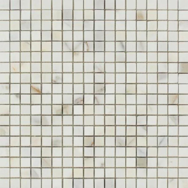 Tile & Mosaic Depot 0.63" x 0.63" Marble Grid Mosaic Wall & Floor Tile