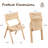 Fully Assembled Solid Wood Folding Side Chair-1972785401