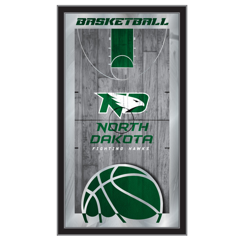 « basket mirror », impression encadrée NCAA, Dakota du Nord