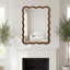 Wavy Rectangle Solid Wood Decorative Wall Mirror For Bedroom And Bathroom | Gift Idea-1549318111-1549318080