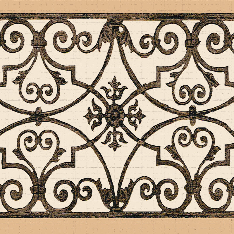 Bordure de papier peint à peindre L 15 pi x l 7 po Casciola
