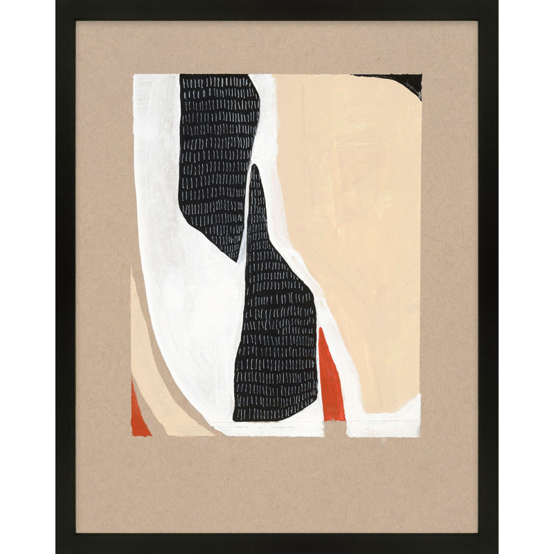Distant View 1 Painting by Andrea Stokes, 20" H x 16" W, Black Framed