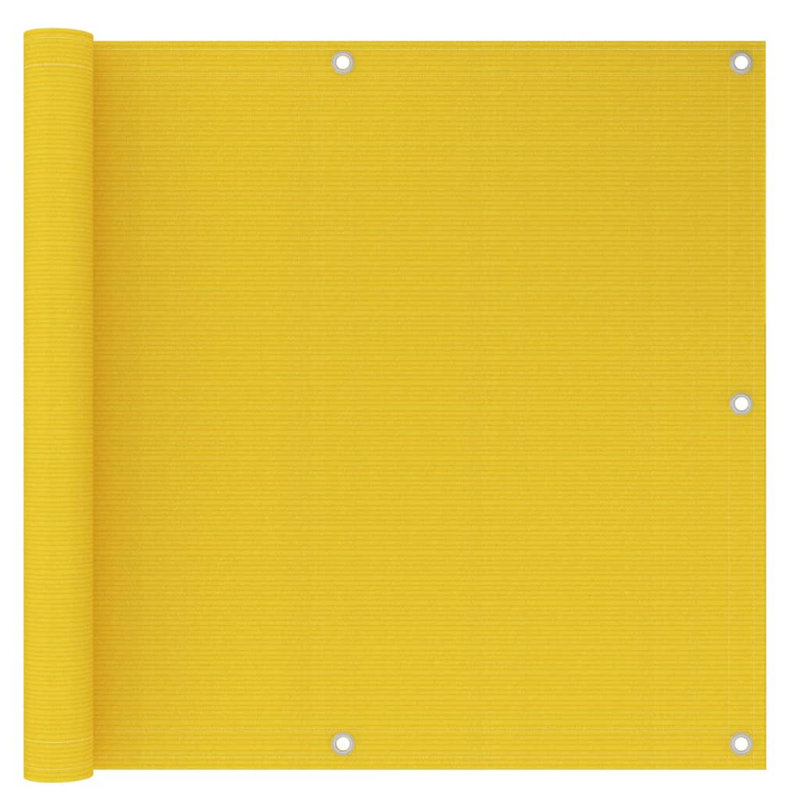 Dakota Fields 500cm W x 90cm D Plastic Cover Retractable Freestanding Awning, Yellow