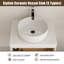 Ensemble de meuble-lavabo simple mural 24 "avec lavabo rond en céramique-130119954