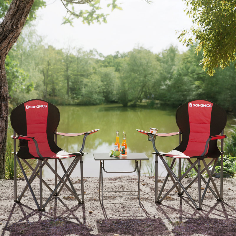 Renitta Folding Camping Chair, Red/Black