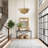 6 - Light Dimmable Gold Leaf Chandelier