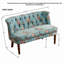 Élégant fauteuil à imprimé floral avec capitonnage classique et polyvalent