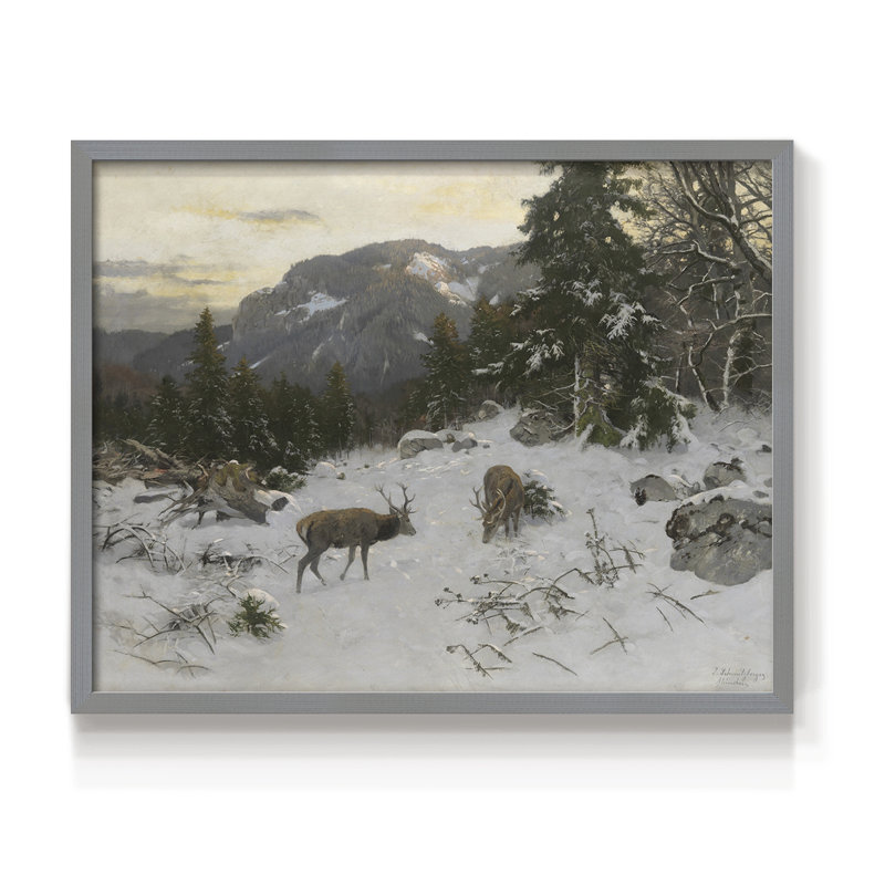 Paysages rétro-XC-reproduction encadrée