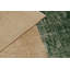 Vintage Zeki Müren Rug, Beige With Green Striped Minimalist Design - Rug & Kilim