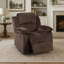 Fauteuil inclinable confortable avec mécanisme d'inclinaison en suède rembourré et en métal pour une détente ultime